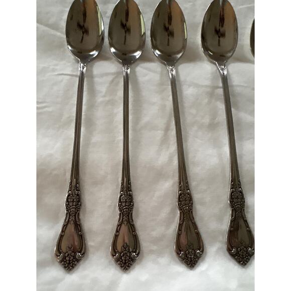 Oneida Kennett Square Stainless Set of Eight Iced Tea Spoons - Picture 6 of 7